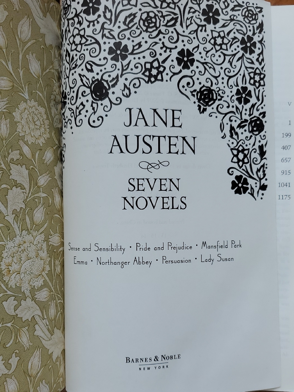 Jane Austen Seven Novels Decorative Hardcover - Blue & Gold - Picture 4 of 10